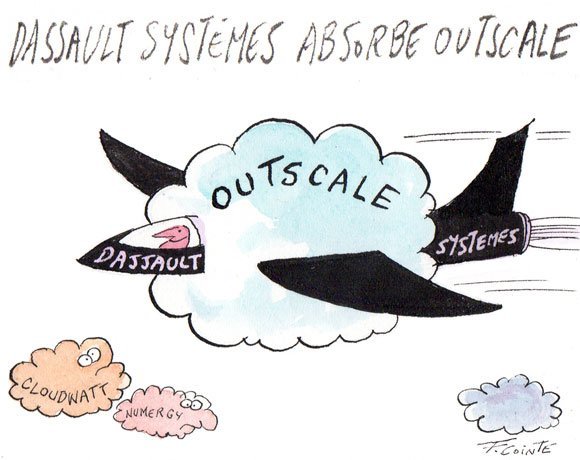 Dessin: Dassault Systèmes prend le contrôle d’Outscale